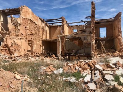 Les ruines de la vieille ville de Belchite