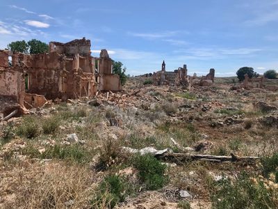 Les ruines de la vieille ville de Belchite