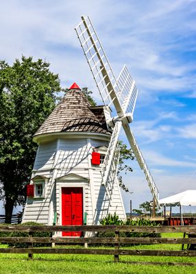 The Yorktown Windmill along the York River in Yorktown Virginia