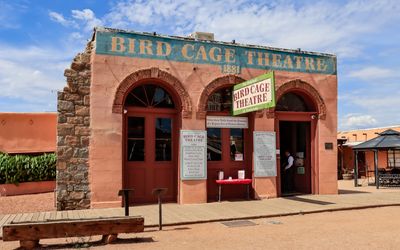 The Bird Cage Theater, old west Honky-Tonk, in Tombstone AZ 