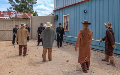 Site of the Gunfight at the O.K. Corral in Tombstone AZ