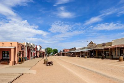 View down Allen Street from the Bird Cage Theater in Tombstone AZ