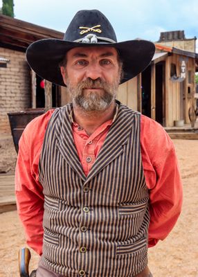 Union cowboy in Tombstone AZ