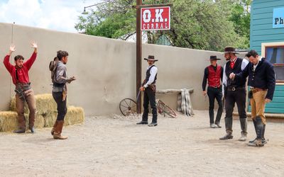 Early confrontation at the Gunfight at the OK Corral