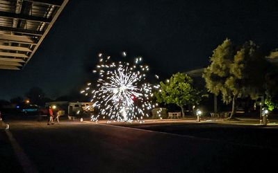 Fourth of July fireworks at the KOA RV Park in Tucson