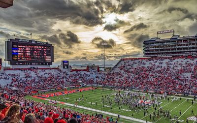 The sun breaks through the clouds as the Wildcats upset Utah, 42 to 18