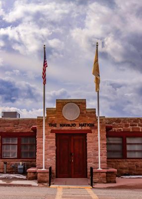 A Navajo Nation governmental building in the Navajo Nation at Window Rock