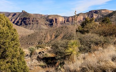 Mountainous landscape in the Salt River Canyon