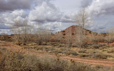 Hubbell Hill, site of the Hubbell family cemetery adjacent to Hubbell Trading Post NHS