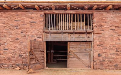 Entrance to the barn in Hubbell Trading Post NHS