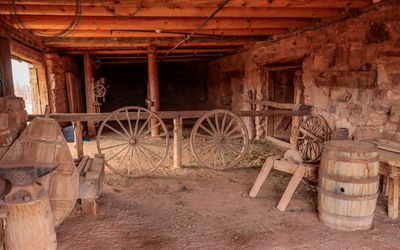 Interior of the Blacksmith shop in Hubbell Trading Post NHS