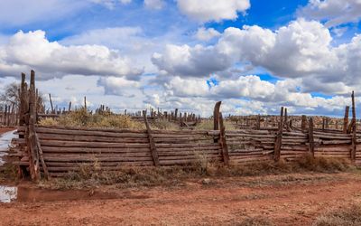 Corral fences in Hubbell Trading Post NHS