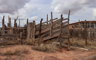 Cattle chute from the corral in Hubbell Trading Post NHS
