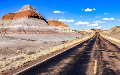 The Tepees along the park road in Petrified Forest NP