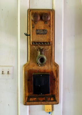 Period telephone at the LBJ Birthplace house in Lyndon B. Johnson HP