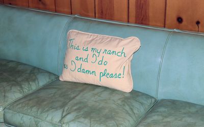 Pillow from the “Texas White House” in Lyndon B. Johnson HP