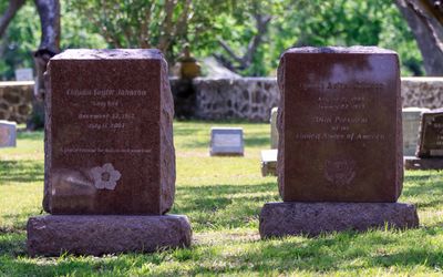 Gravesite of “Lady Bird” and Lyndon B. Johnson in the Ranch District in Lyndon B. Johnson HP