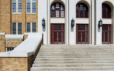 3-Path of the Little Rock Nine on September 25th, 1957 in Little Rock Central HS NHS…
