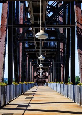 Clinton Presidential Park Bridge walkway in Little Rock