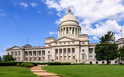 The Arkansas State Capitol in Little Rock
