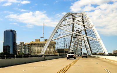 Downtown and the Broadway Street Bridge in Little Rock
