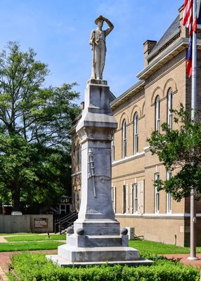 Confederate statue at the Tallahatchie County Courthouse in Emmett Till and Mamie Till-Mobley NM