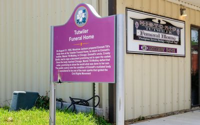 Site of Tutwiler Funeral Home where Emmitt Tills body was prepared in Emmett Till and Mamie Till-Mobley NM