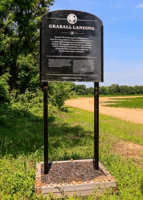 Sign at Graball Landing where Emmitt Tills body was found in Emmett Till and Mamie Till-Mobley NM