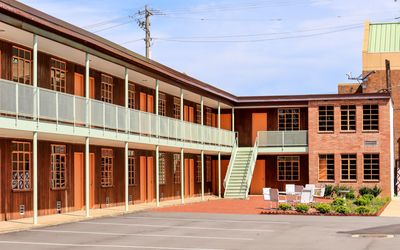 Courtyard of the A. G. Gaston Motel in Birmingham Civil Rights NM