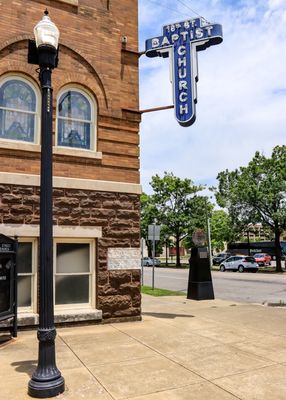 Corner of the 16th Street Baptist Church in Birmingham Civil Rights NM