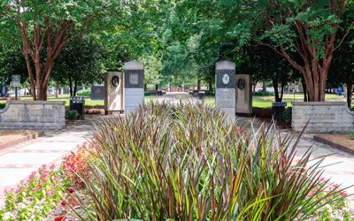 Entrance to Kelly Ingram Park in Birmingham Civil Rights NM