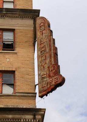 Atlanta Life sign on the Colored Masonic Temple Building in Birmingham Civil Rights NM