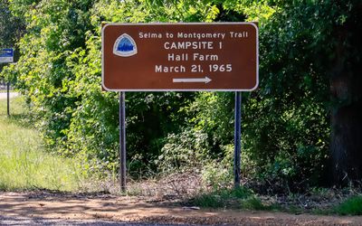 Hall Farm, Campsite 1, along the Selma to Montgomery NHT