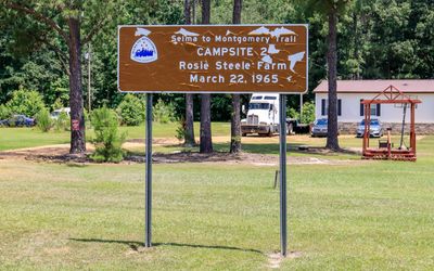 Rose Steele Farm, Campsite 2, along the Selma to Montgomery NHT