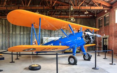 Primary trainer, the PT-17 Stearman Kaydet in Tuskegee Airmen NHS