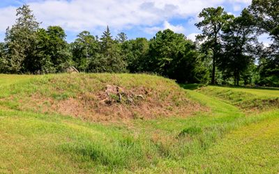 Defensive prison earthworks in Andersonville NHS