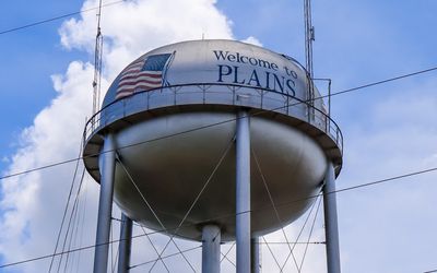 Plains, Georgia water tower in Jimmy Carter NHP