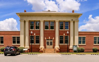 Plains High School (and visitor center) in Jimmy Carter NHP