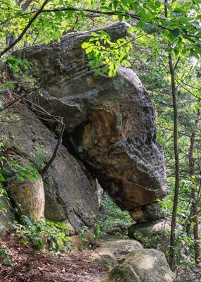 Rock formation near the Pinnacle Overlook in Cumberland Gap NHP