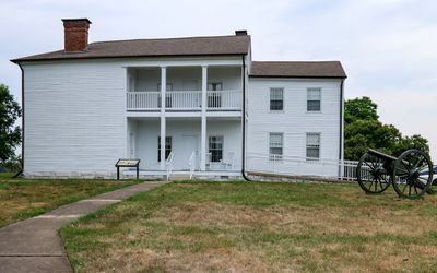 Rear view of the White House in Camp Nelson NM