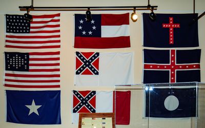Flags flown at the Mill Springs Battlefield NM
