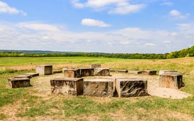 Overlook point in the Hopeton Earthworks section of Hopewell Culture NHP