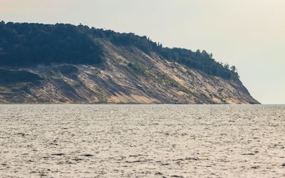 Pyramid Point as seen from the ferry in Sleeping Bear Dunes NL