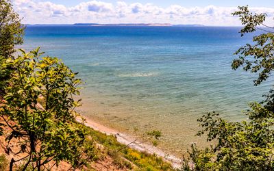 View from the southwest side of the island in Sleeping Bear Dunes NL