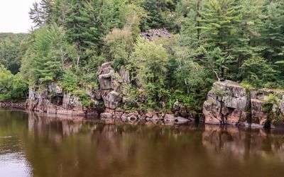 Basalt rock formations on the St. Croix River in St. Croix NSR