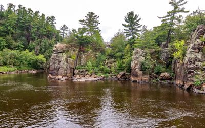 Approaching Angle Rock on the St. Croix River in St. Croix NSR