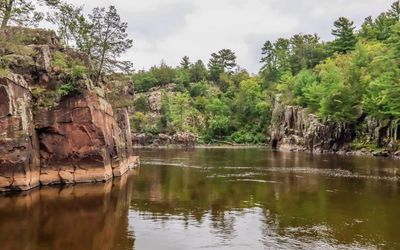 Basalt canyon along the St. Croix River in St. Croix NSR