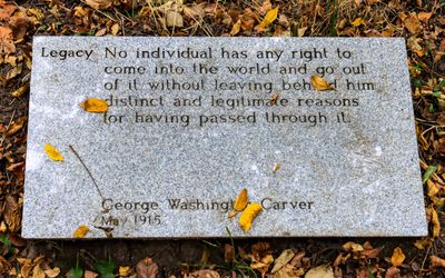 George Washington Carver legacy quote in George Washington Carver NM