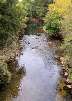 Looking down on Wilsons Creek in Wilsons Creek NB