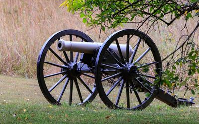 Trottens Battery cannon on Bloody Hill in Wilsons Creek NB